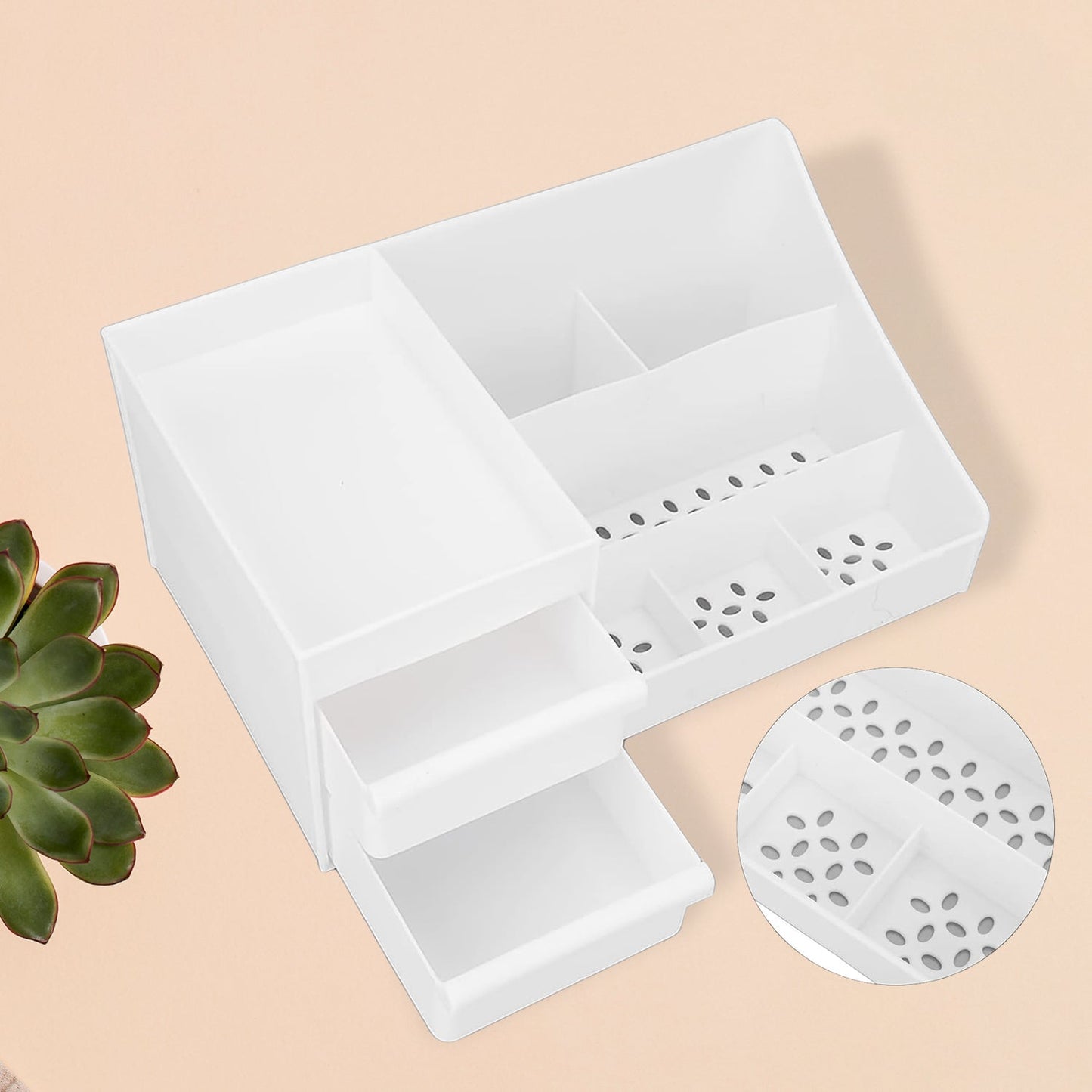 Large Capacity Desktop Cosmetic Storage Box (1 Pc / Mix Color)