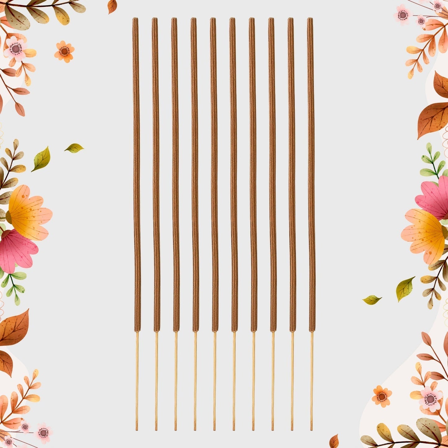 Premium Incense Sticks / Agarbatti for Everyday Use for Home, Office, Meditation and Pooja for Puja, & Other Festive Occassions, Agarbatti (10 Pcs Sticks / 40 Cm / Stand not included / Mix Flavor)