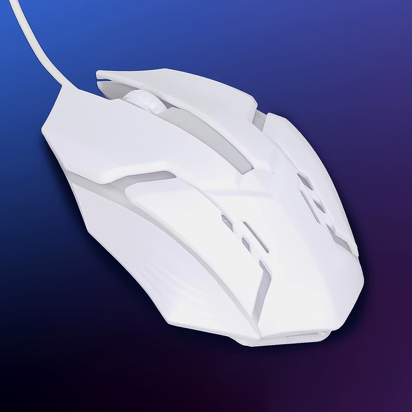 USB Wired Mouse, Gaming Mouse Colorful / Lighting Luminous (1 Pc / Wihte)
