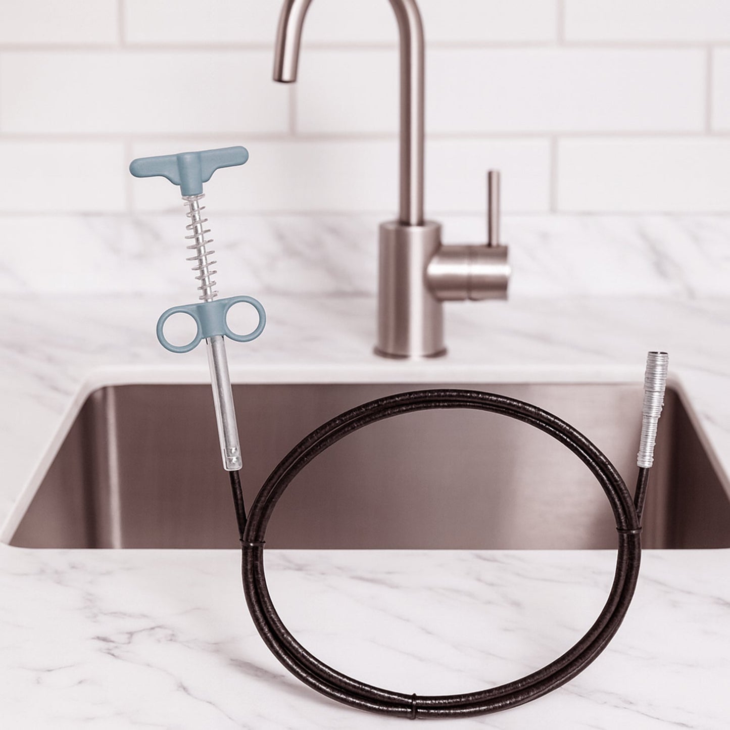 Flexible Sink & Drain Cleaning Spring Tool (58 Cm, 1 Pc)