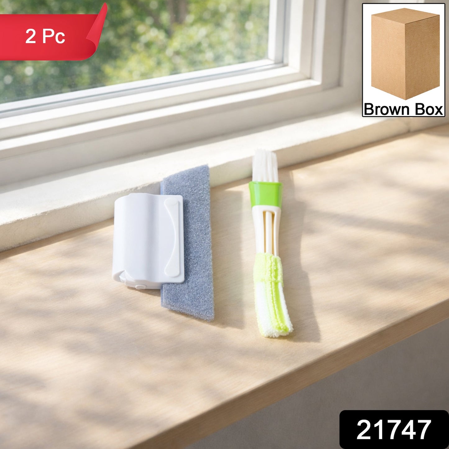 Multipurpose Window & Surface Cleaning Tool Set (2 Pc)