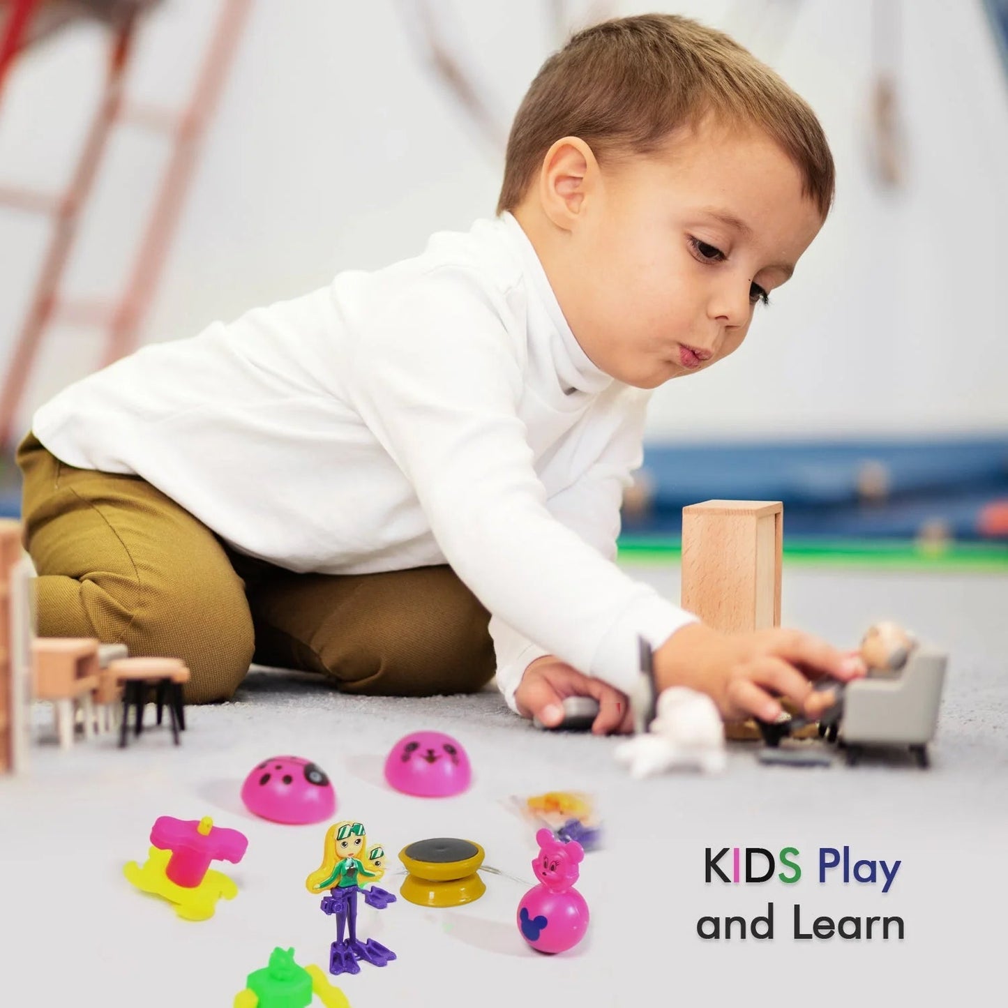 20pc Mix All New Toy With Plastic Commander Container , Mix All Types Playing Toy For Kids
