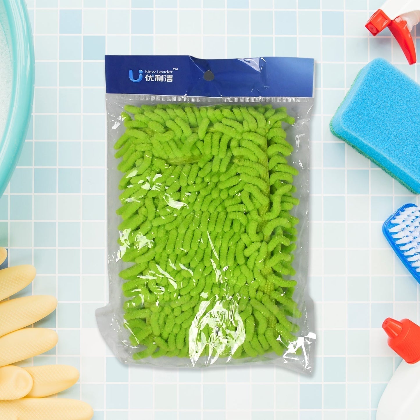 Microfiber Mop with Extendable Handle for Home & Office Cleaning (Pipe Not Inluded)