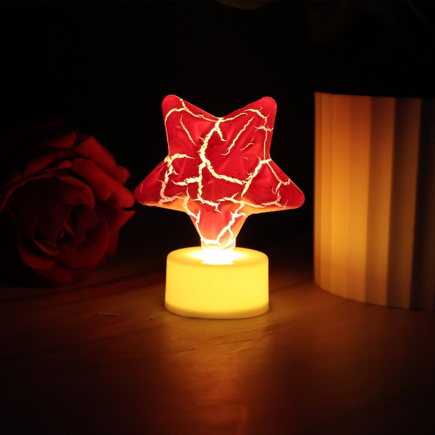 Star Shape Decorative LED Tealight Candles (12 Pc)