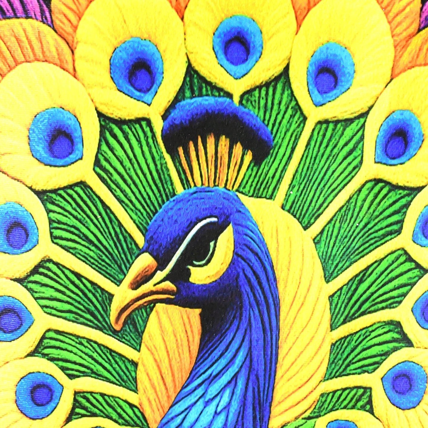 Peacock Design Anti-Slip Floor Mat - (1 Pc)