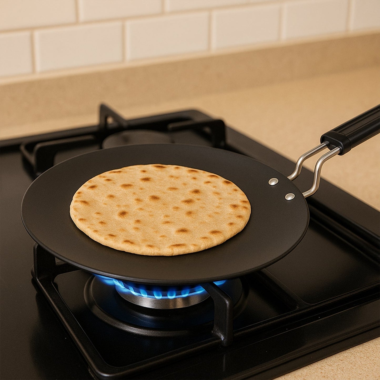 Compact Non-Stick Flat Roti Tawa (9 inch / 1 Pc)