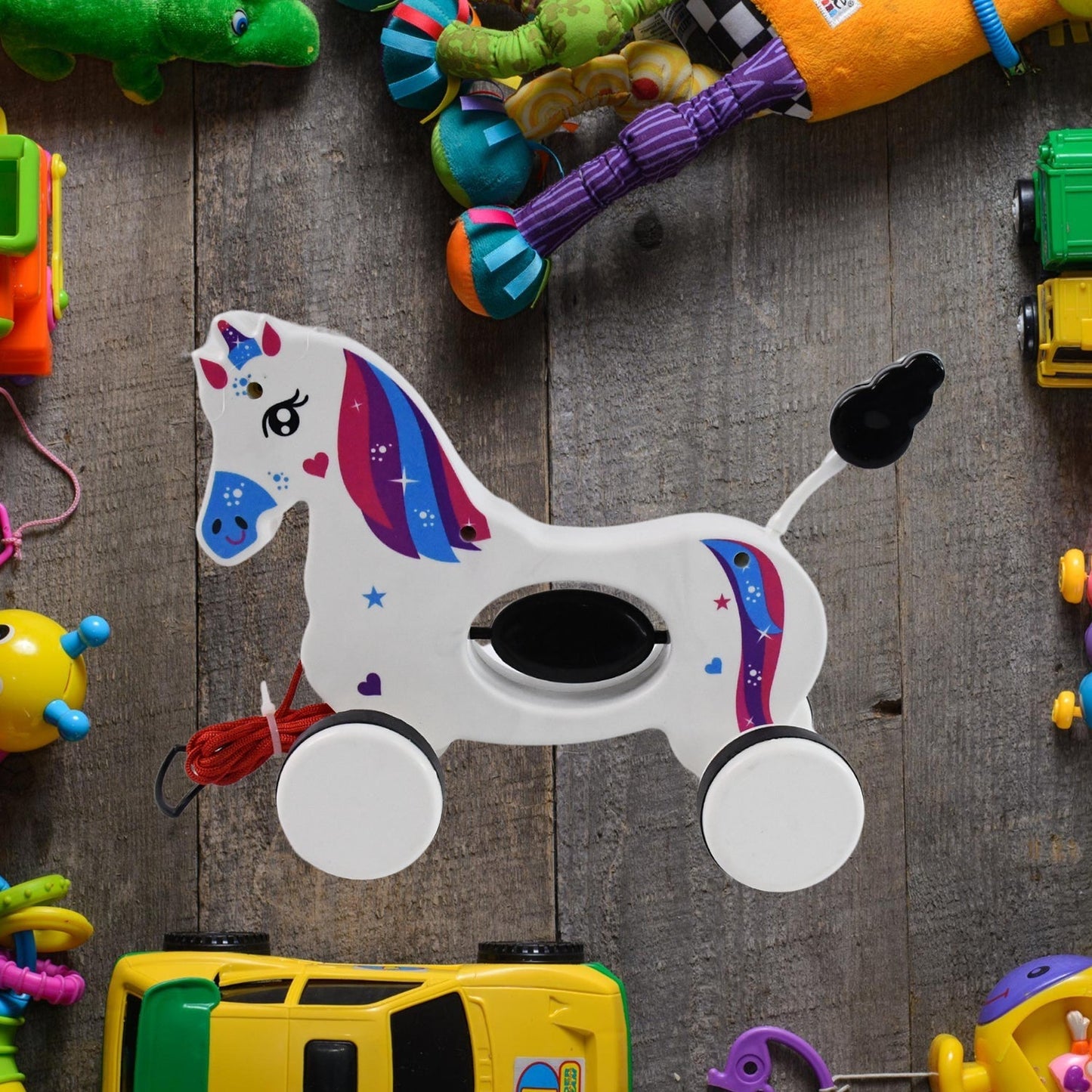 Pull Along Toy Unicorn | Pull String Toys for Babies