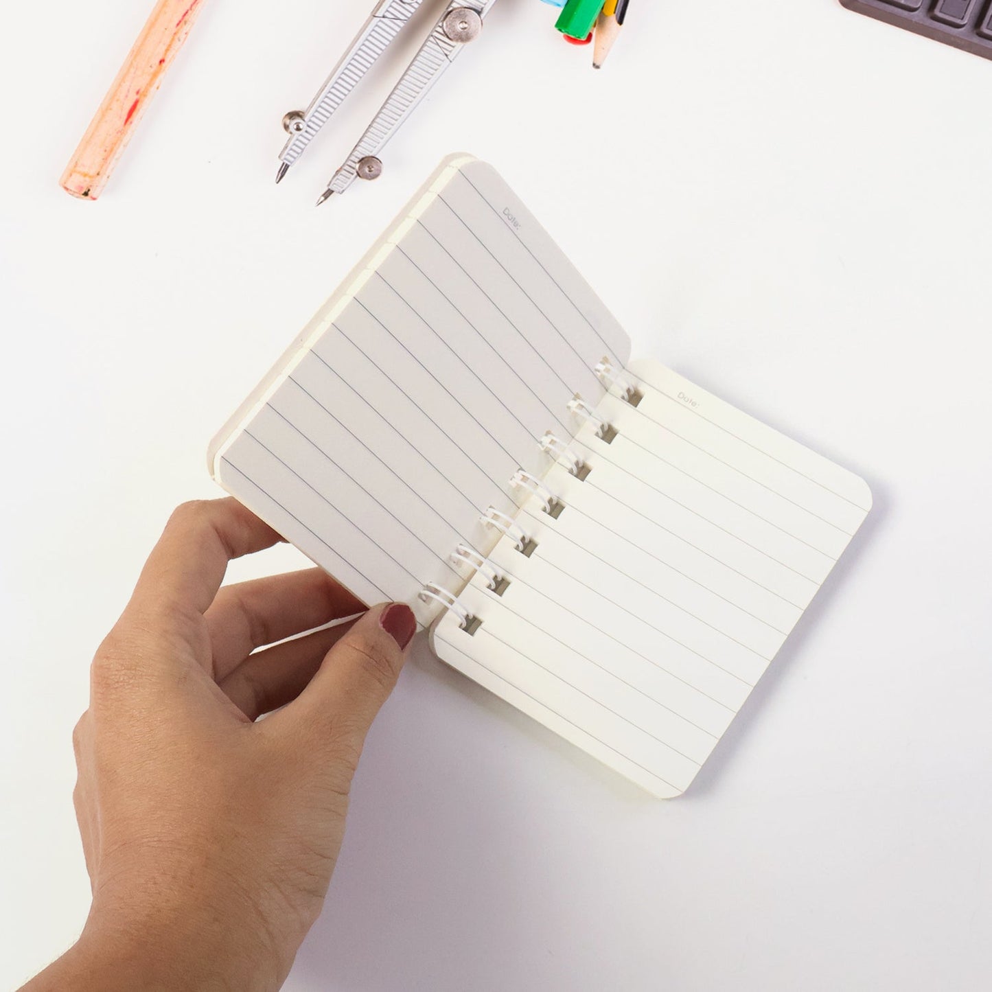 Mini Spiral Bound Pocket Notebook (1 PC)