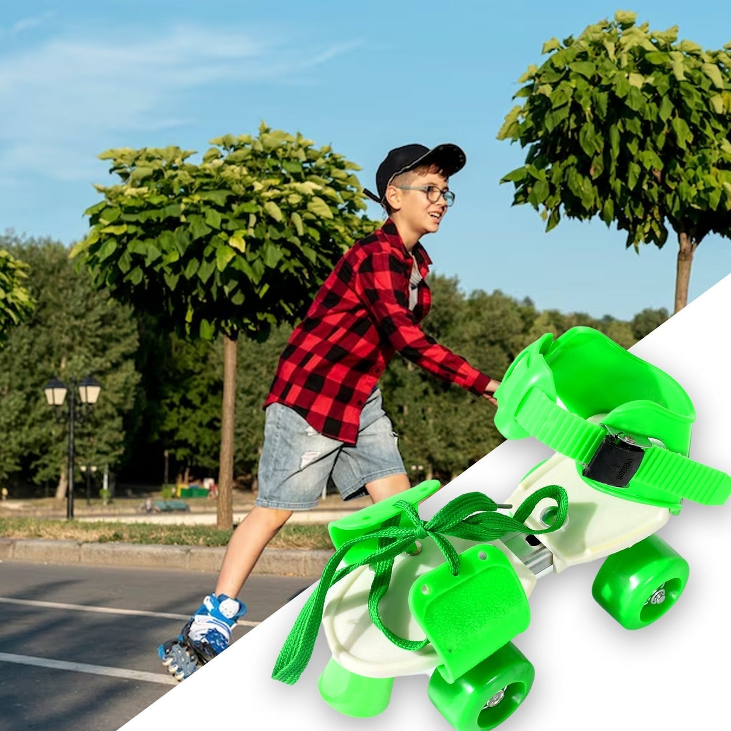 Roller Skates for Kids, Very Adjustable & Comfortable to Use / Roller Skate, Skating / (Pair of 1)