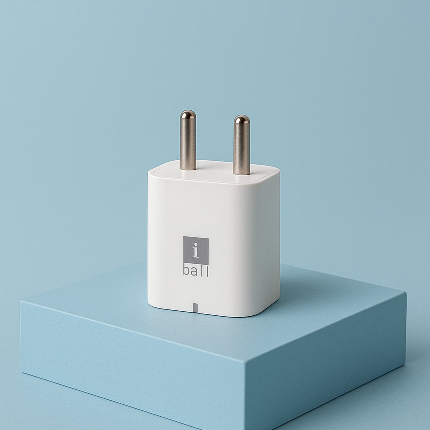 iBall Dual USB Wall Charger 5V/3.1A – High-Speed Dual Port Fast Charging Adapte (1 Pc)