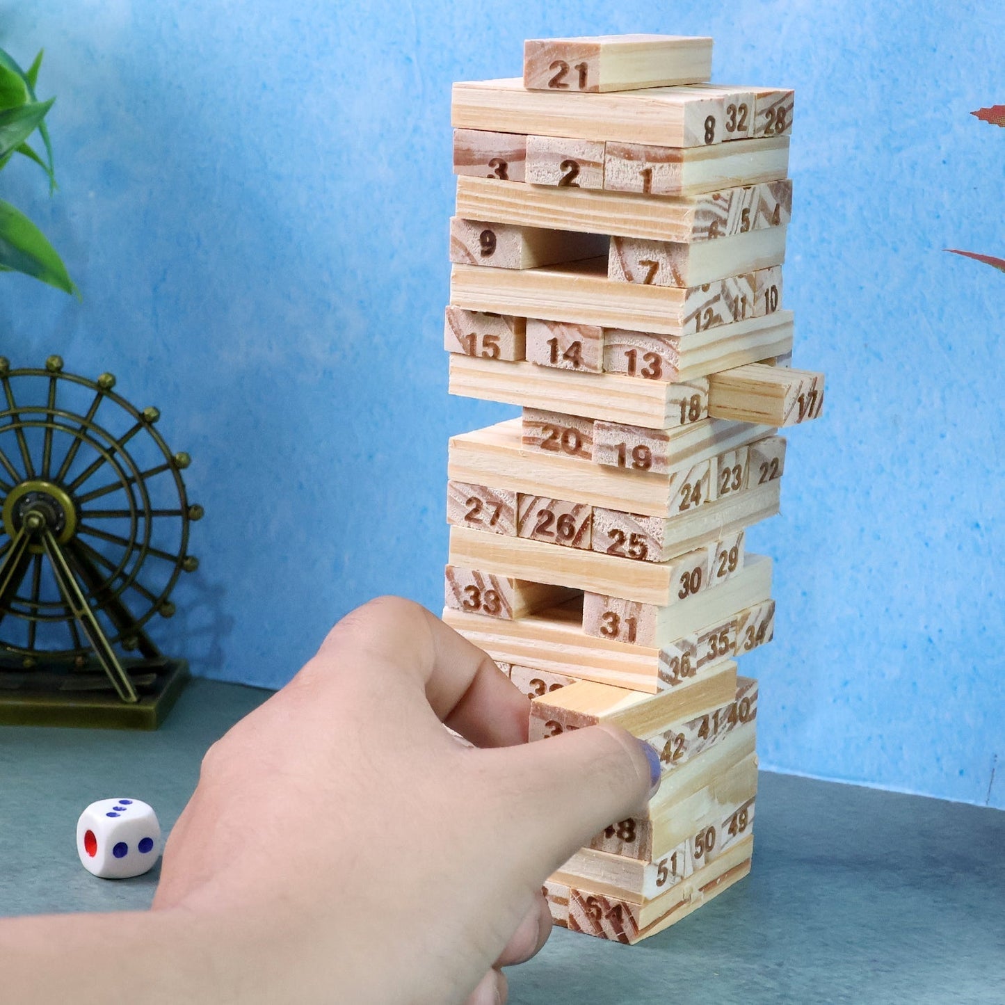 Wooden Tumbling Tower Game - (Set)