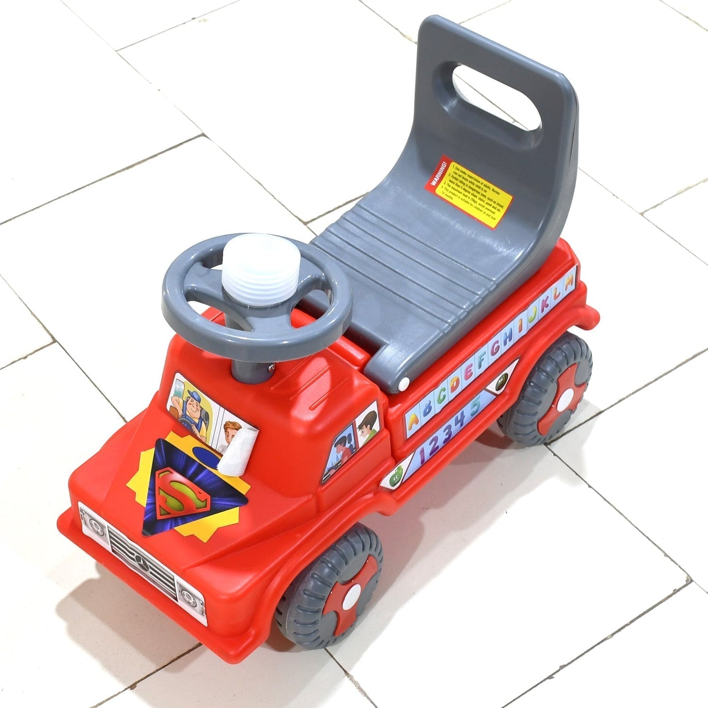 Kids Baby Ride-On Push Car with Musical Horn & Backrest – Perfect Toy for Toddlers