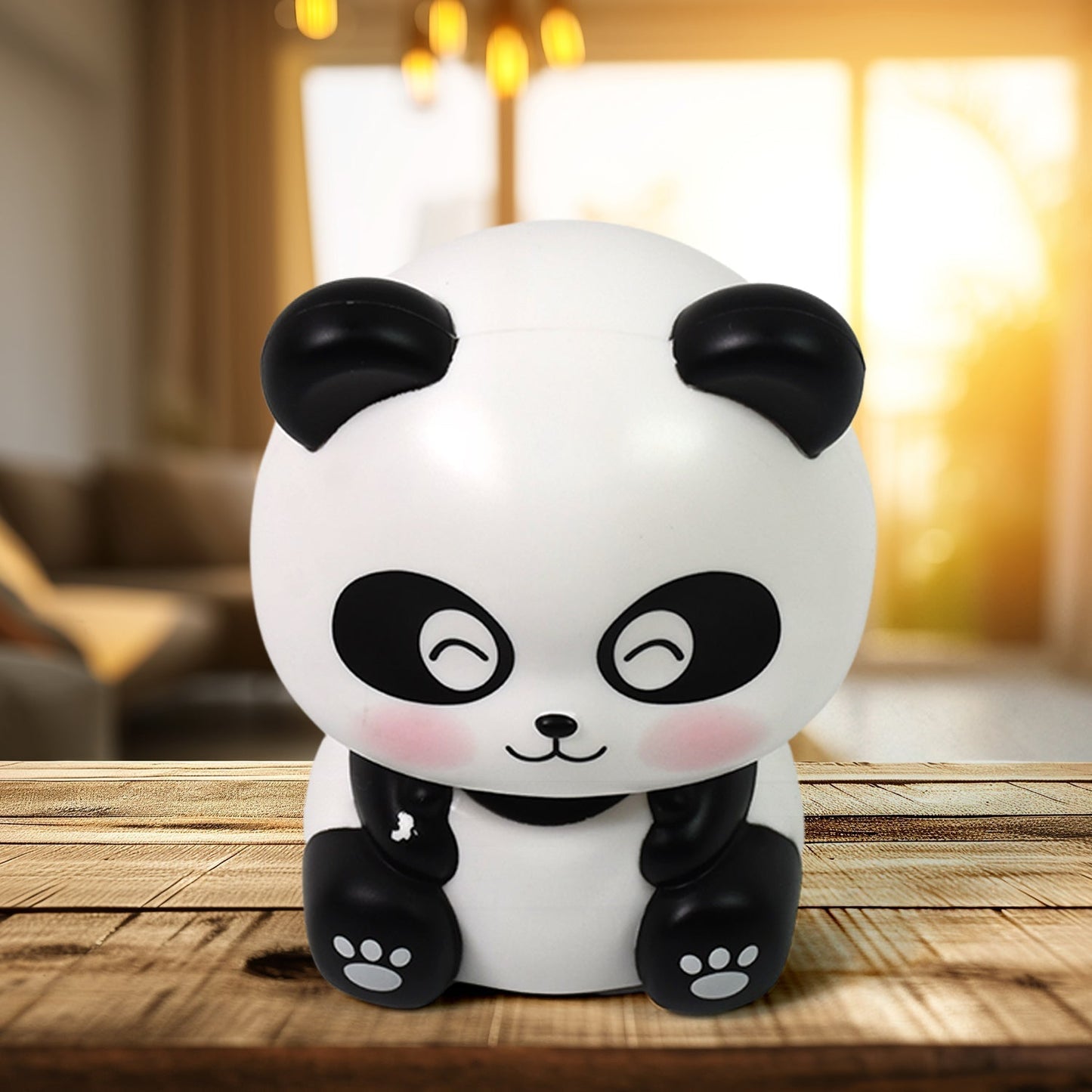 Solar Powered Moving Panda Car Dashboard Decoration – 1 Pc
