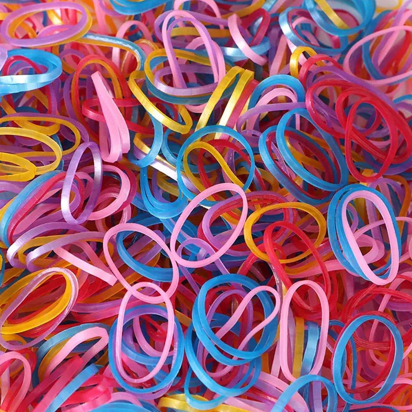 Rubber Band For Office/Home and Kitchen Accessories Item Products, Elastic Rubber Bands, Flexible Reusable Nylon Elastic Unbreakable, For Stationery, School Multicolor (1 Inch, 50 GM), Hair accessories