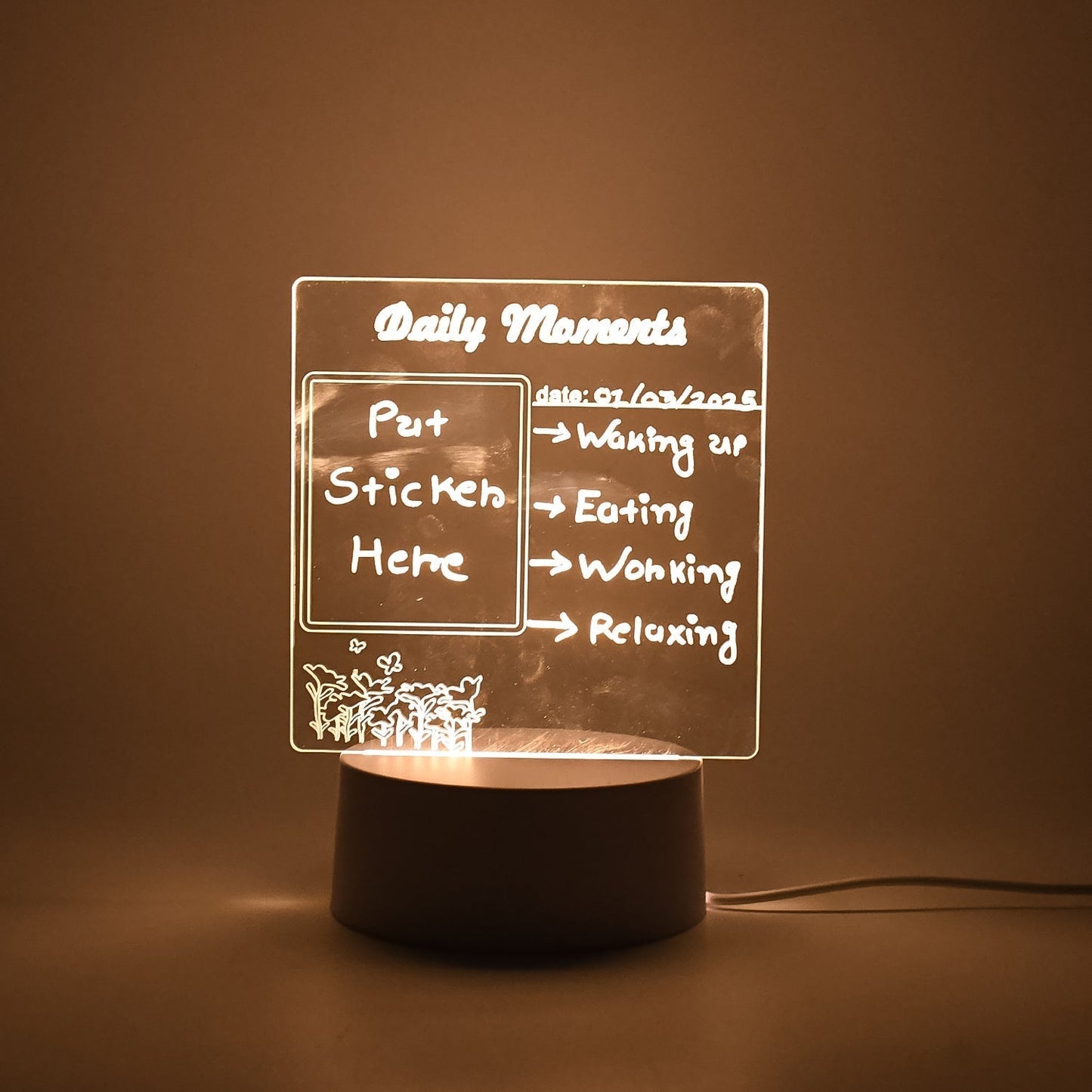 Creative Visualization Lamp 3 D Acrylic Decorative Lamp (1 Pc)