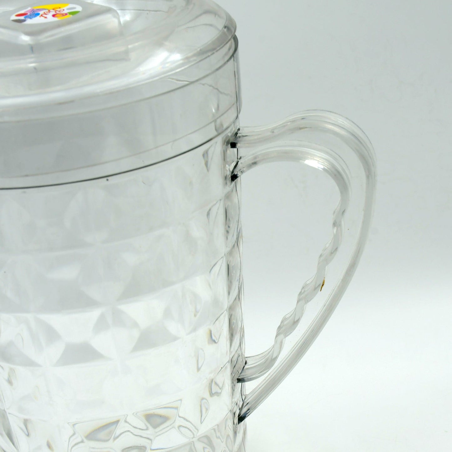 Mocktail Pet Jug Plastic Jug With lid, Drinking Beverage Jag, Transparent Tableware Reusable BPA Free, Plastic Water jug for Home use, Perfect for Home, Restaurants