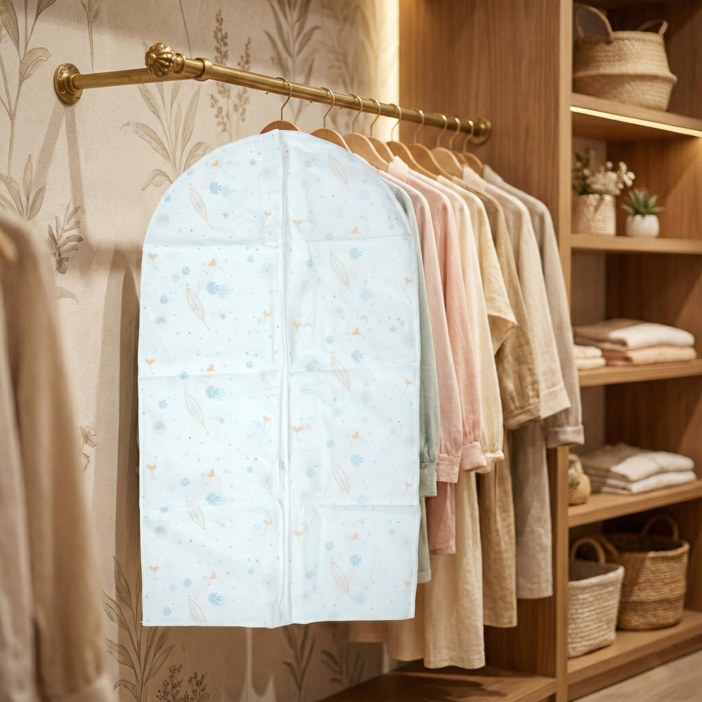 Premium Wardrobe Garment Cover Set (60 ? 80 cm, Pack of 5)
