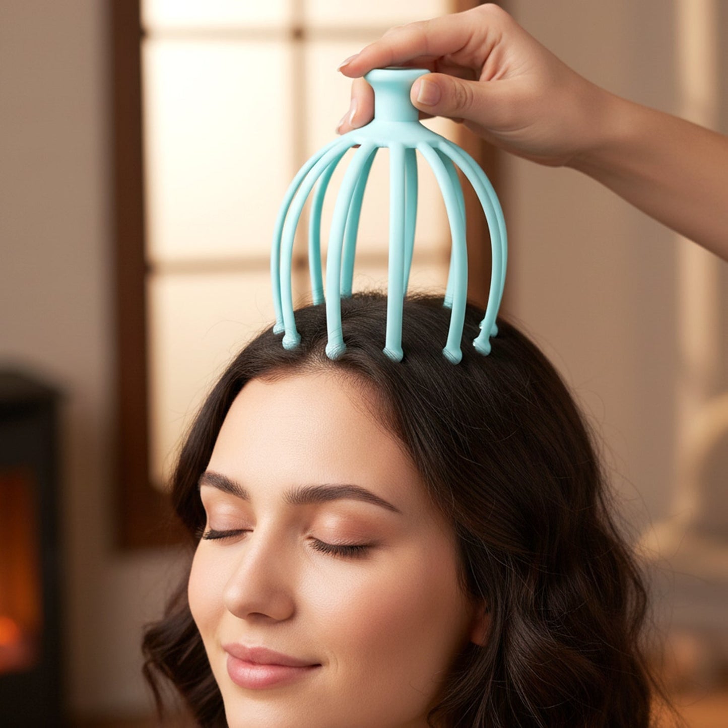 Manual Head Scalp Massager for Stress Relief (1 Pc)