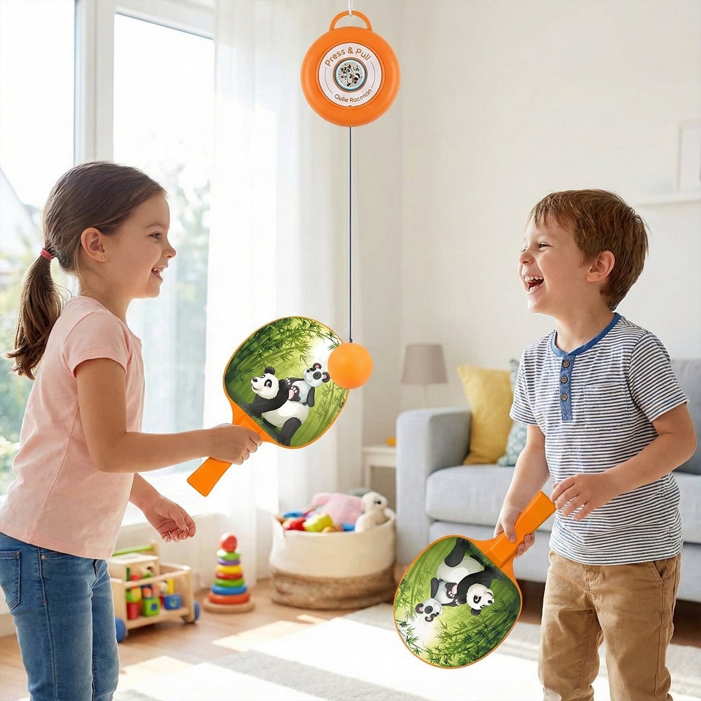 Hanging Table Tennis Trainer Set for Kids (1 Set)