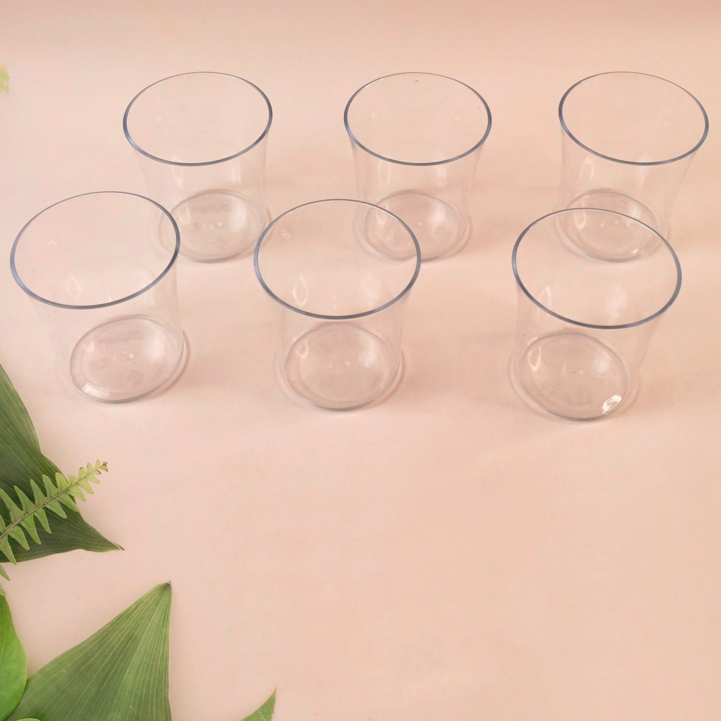 Apex Welcome Plastic Glass Set for Daily Use – Set of 6