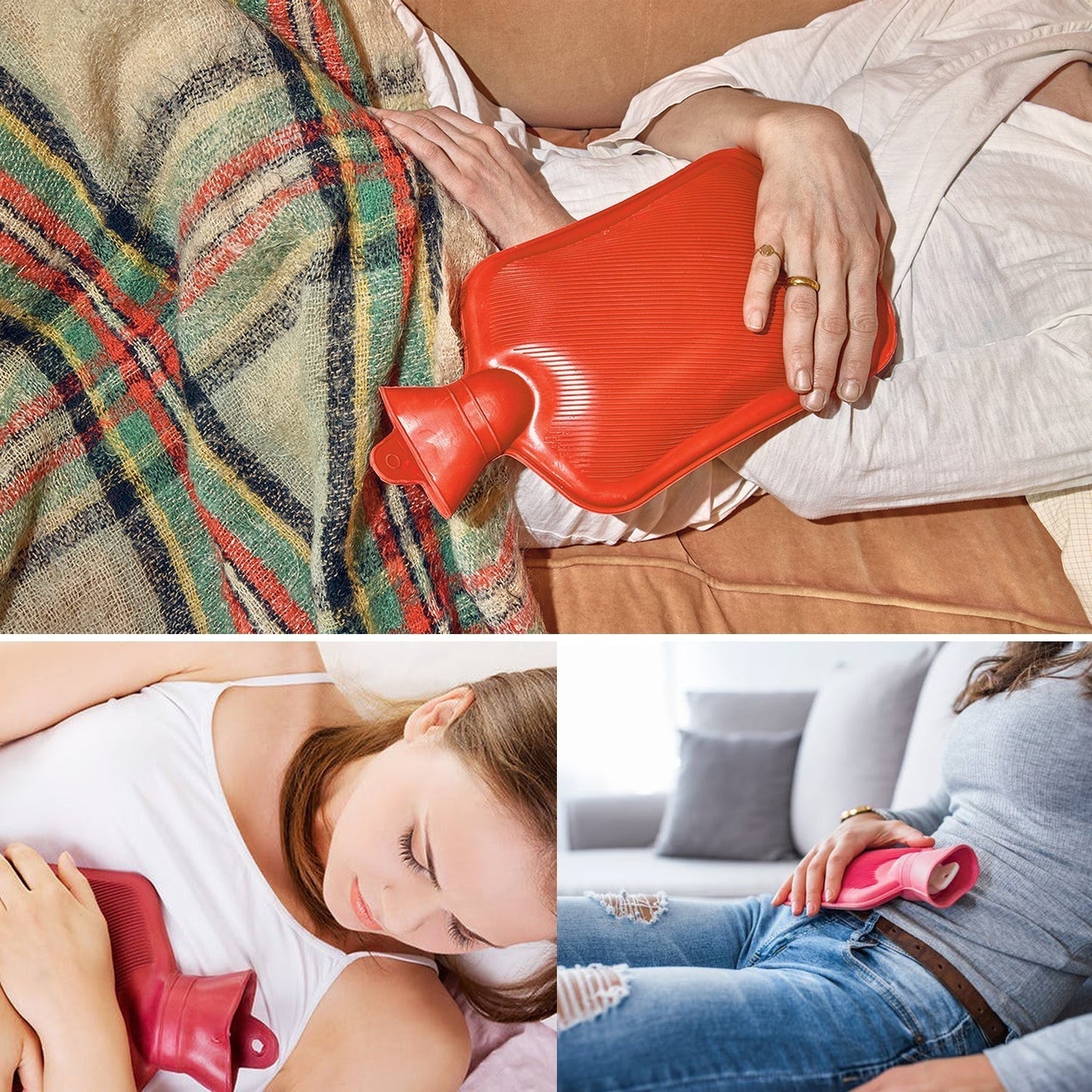 Rubber Hot Water Heating Bag for Pain Relief(Medium)