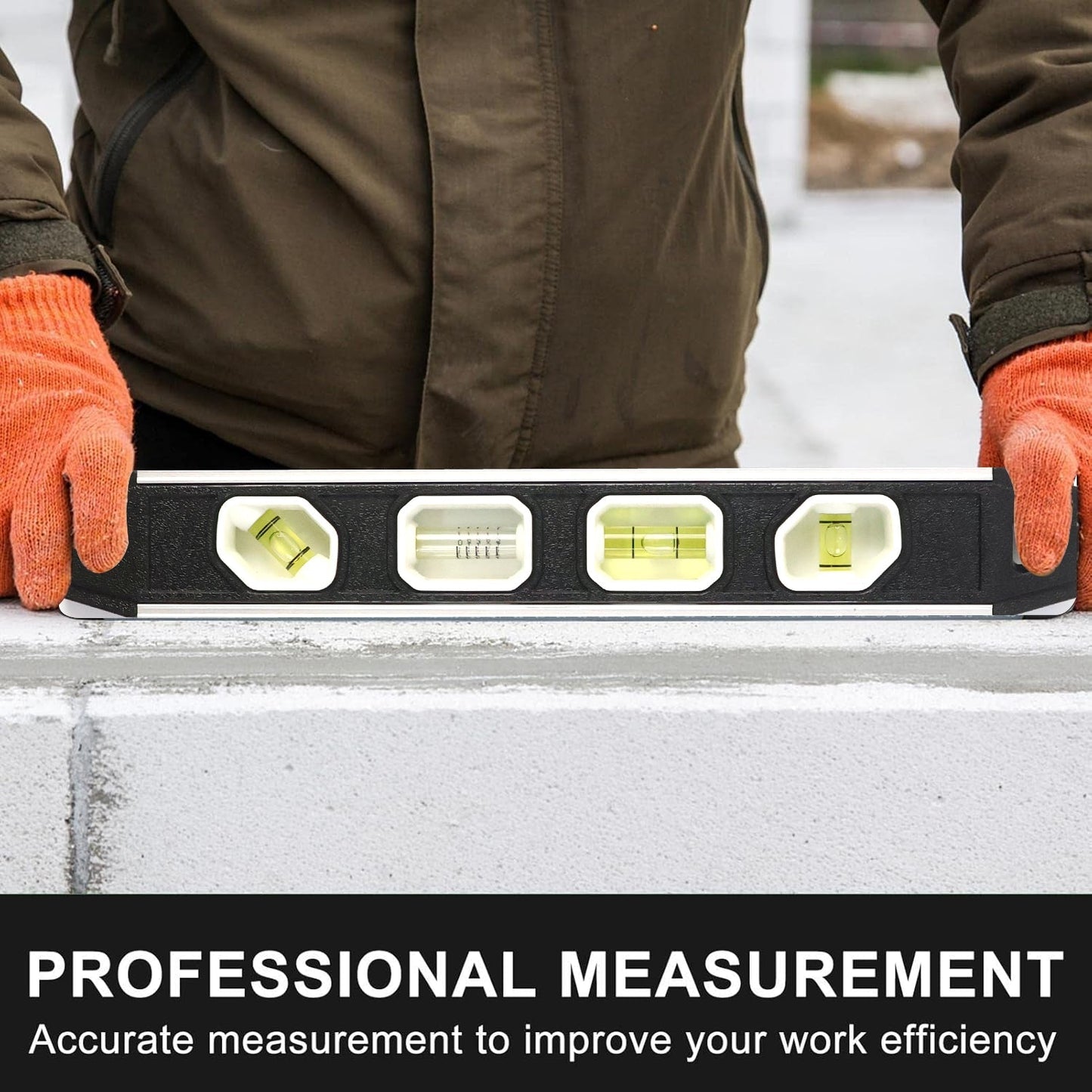 Professional Aluminum Spirit Level Measuring Tool (B Grade / 1 Pc)