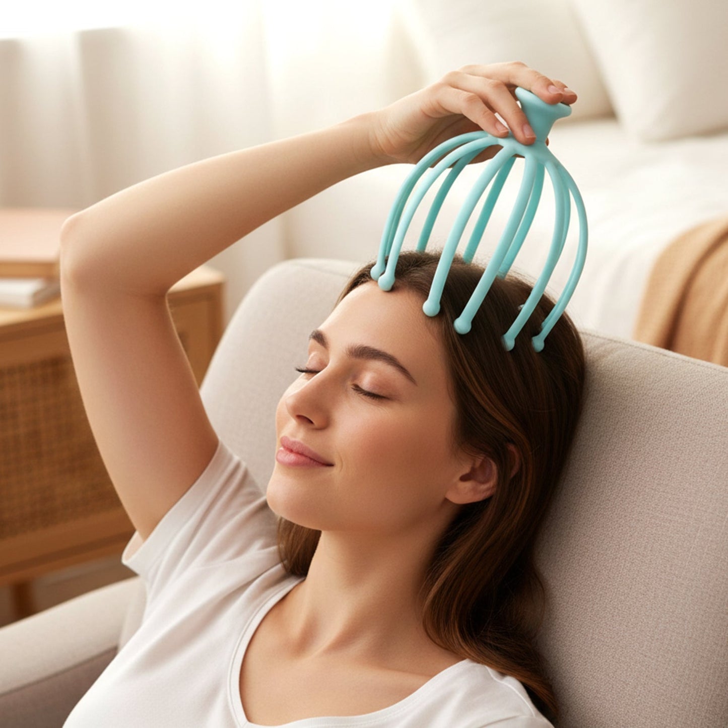 Manual Head Scalp Massager for Stress Relief (1 Pc)