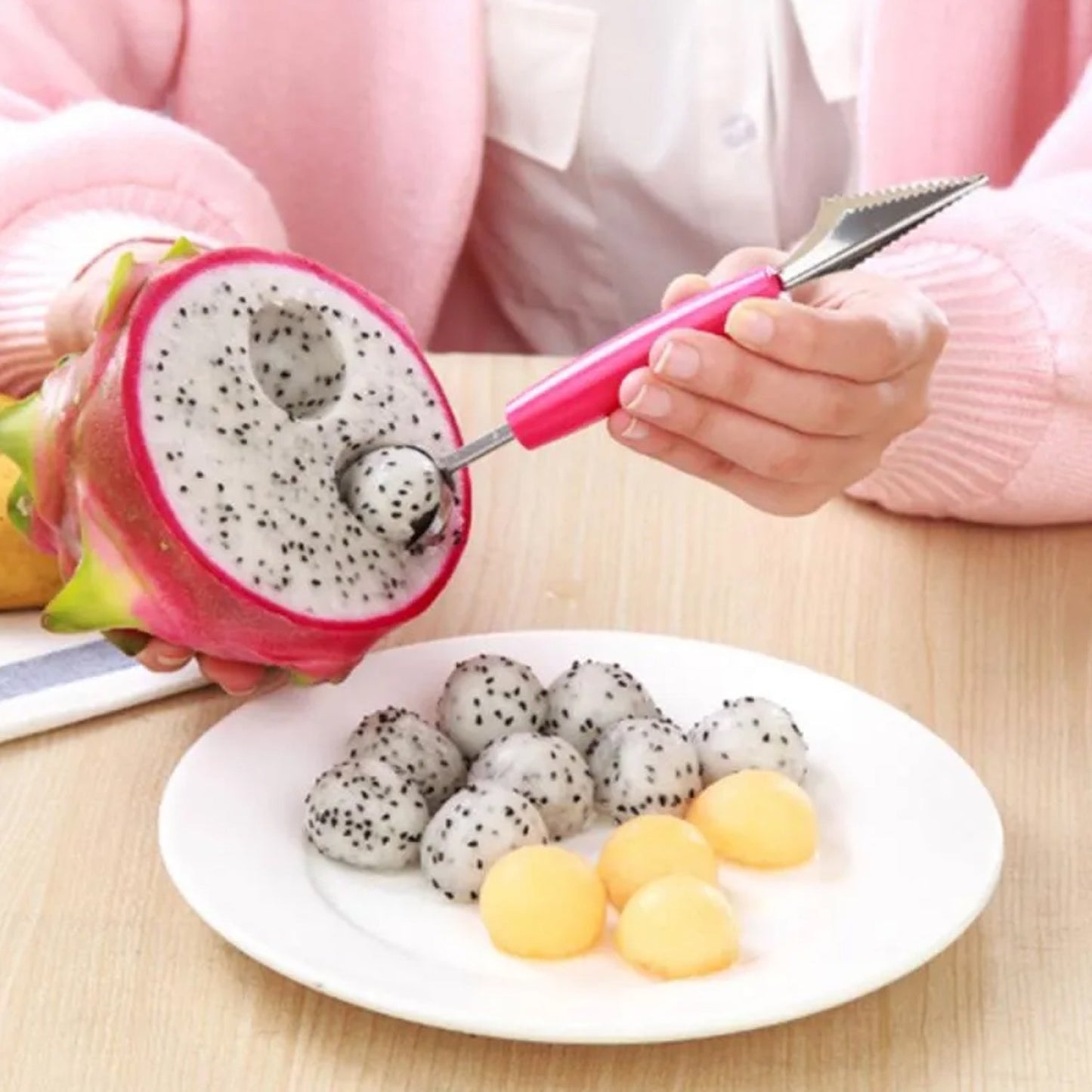 Multifunctional Fruit scooper & peeler Garnish Kit