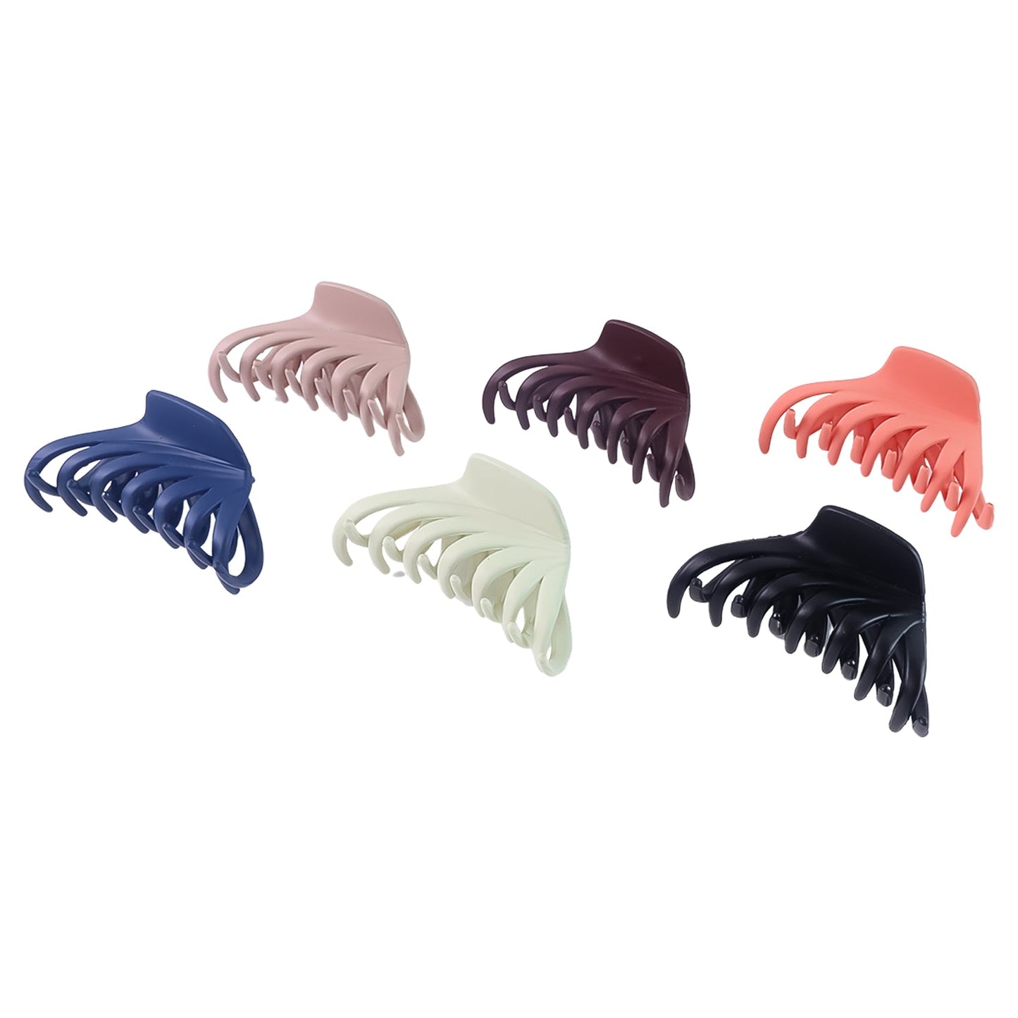 Hair Claw Clips Set for Women & Girls (Mix Design, Multicolor & 12 Pc)