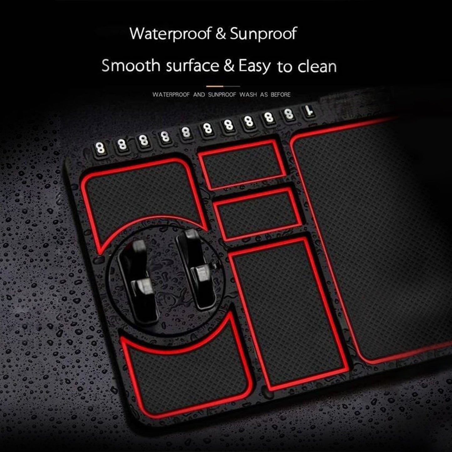 Car Dashboard Mat & Mobile Phone Holder Mount