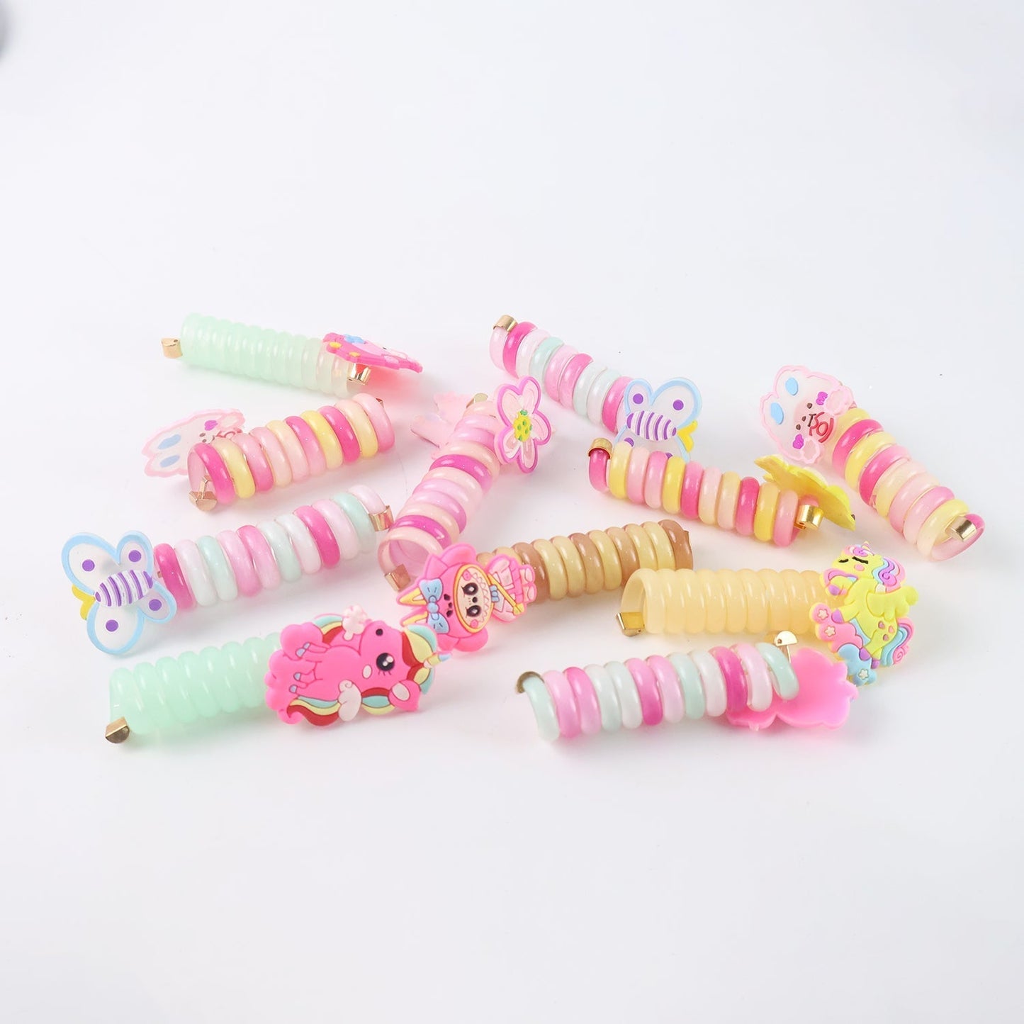 Spiral Hair Braiding Clips for Kids (12 Pc / Mix Design)