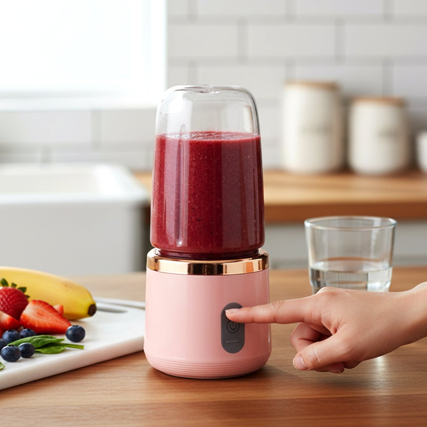 Rechargeable Portable Mini Juicer Blender Bottle Without Cup (1 Pc, 400 ML)