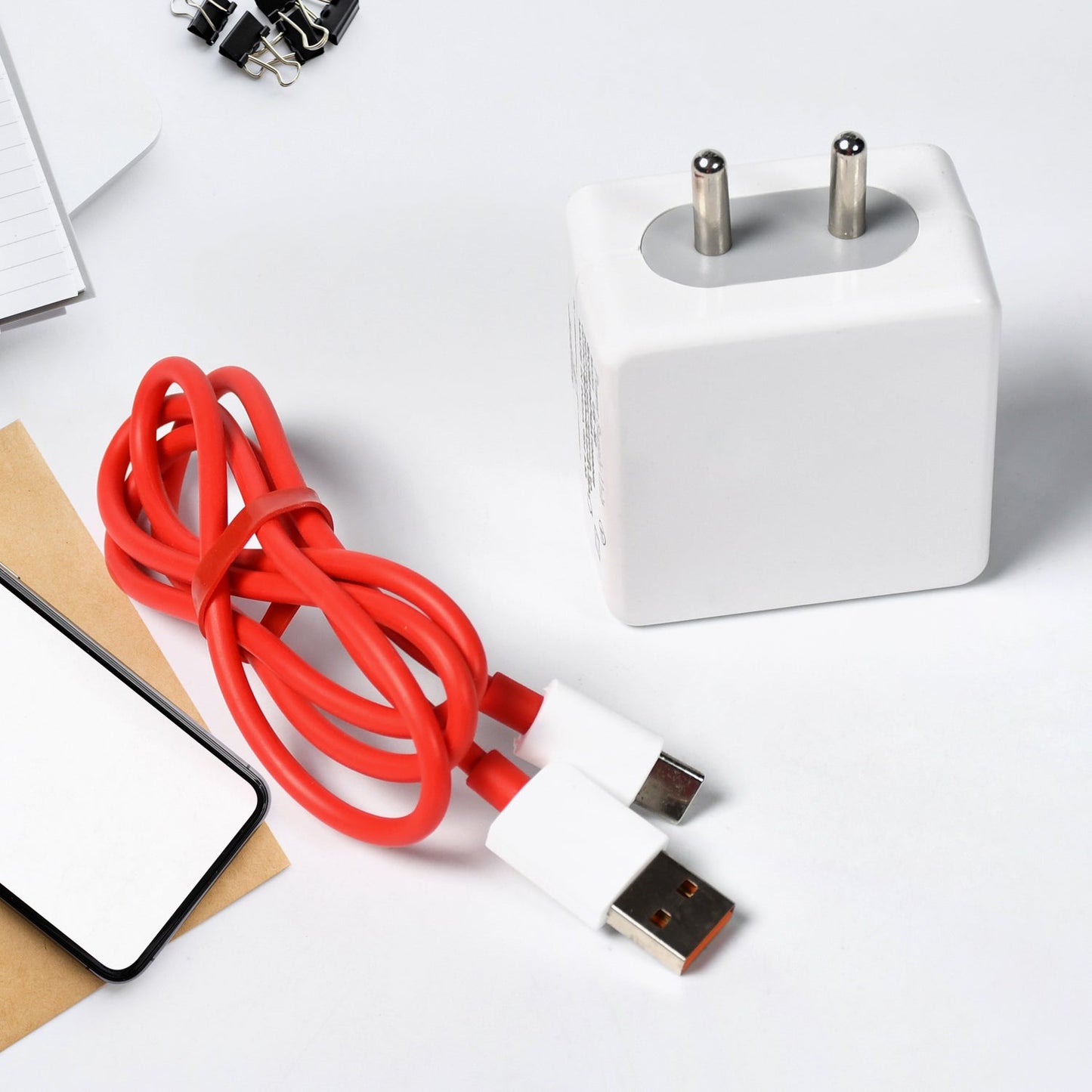 Super Fast Charger With Cable for All iPhone, Android, Smart Phones, Tablets.