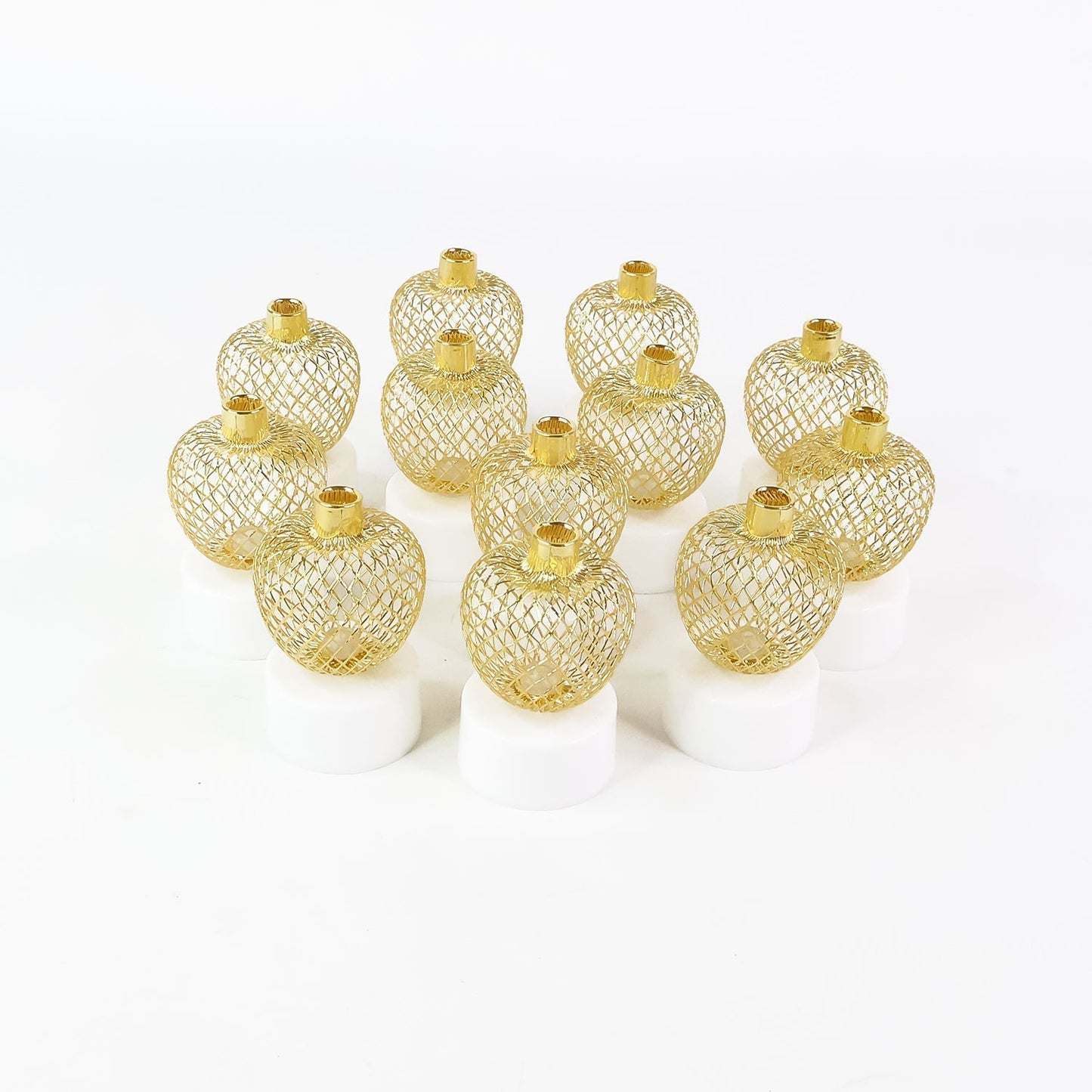 Decorative Apple Shape LED Tealight Candles (12 Pc)