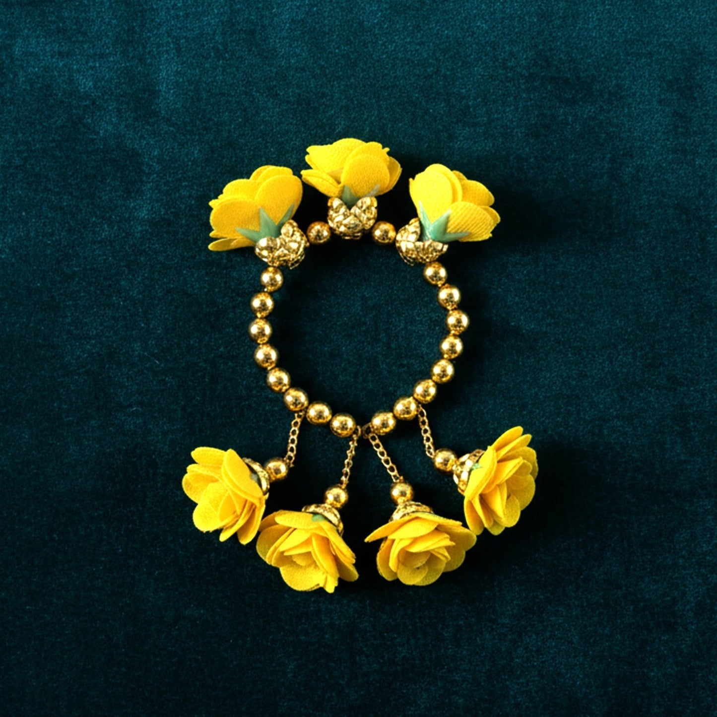 Traditional Pooja Wrist Ornament Haldi Kada Bracelet (1 Pc)