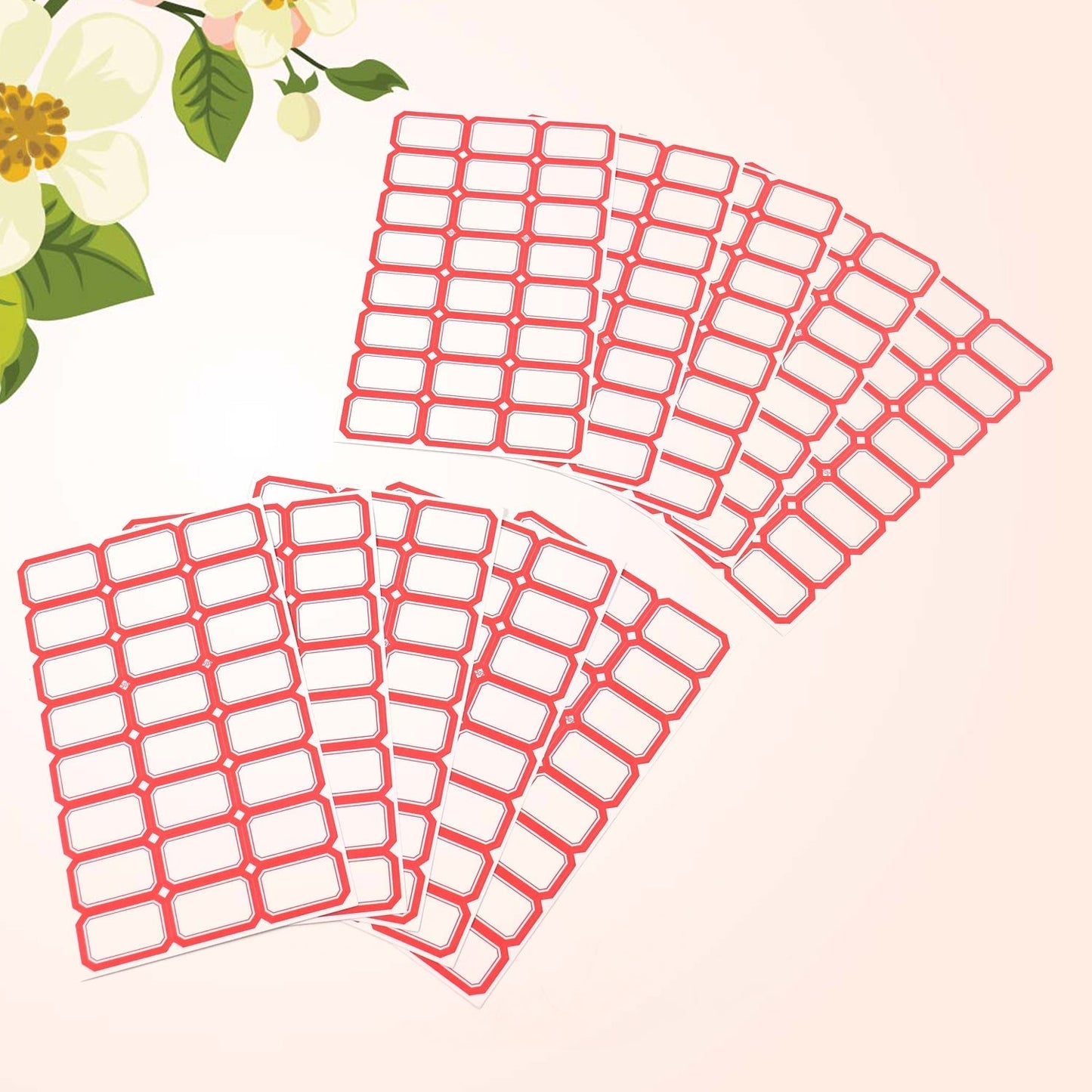 Multipurpose Blank Label Sticker Sheets Pack of Sheets (10 Sheet Set)