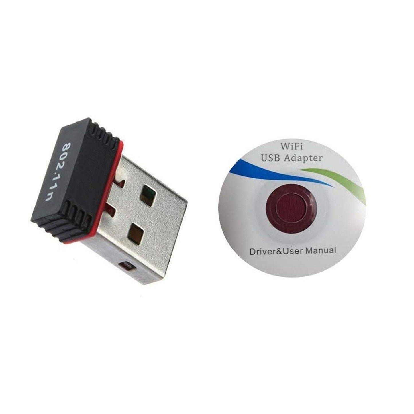 Wireless Mini Wi-Fi Network Adapter with Driver CD for Computer & Laptop