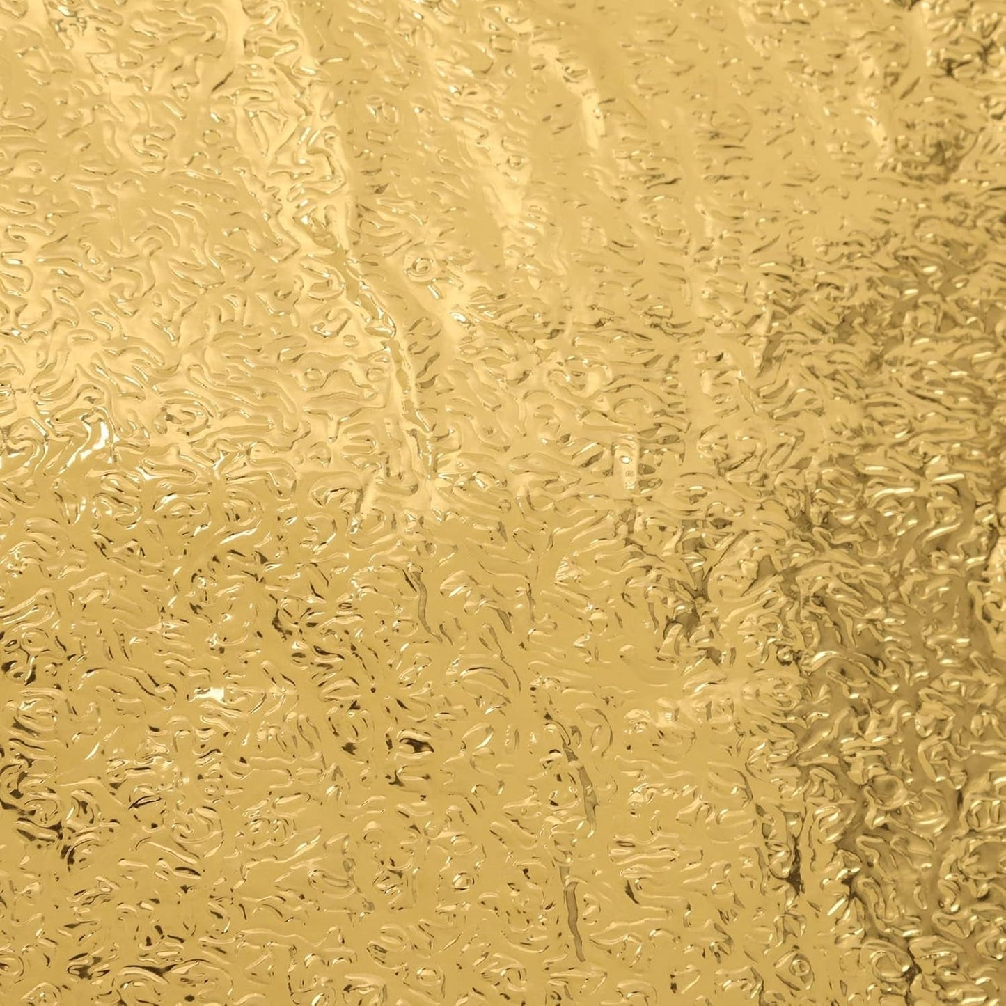 Oil Proof Sticker, Waterproof Self Adhesive Aluminum Foil Wallpaper (60 cm×200 Cm / Golden / 1 Pc)