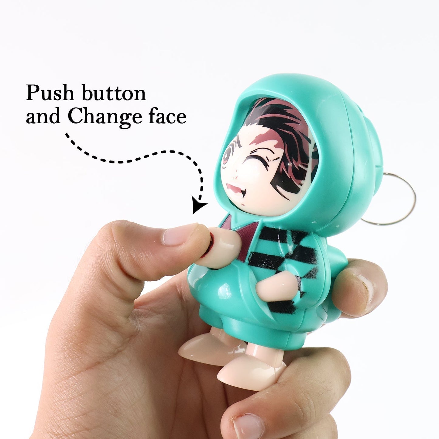 Cartoon Character Design Cute Action Figure Keychain (Mix Design & 1 Pc)