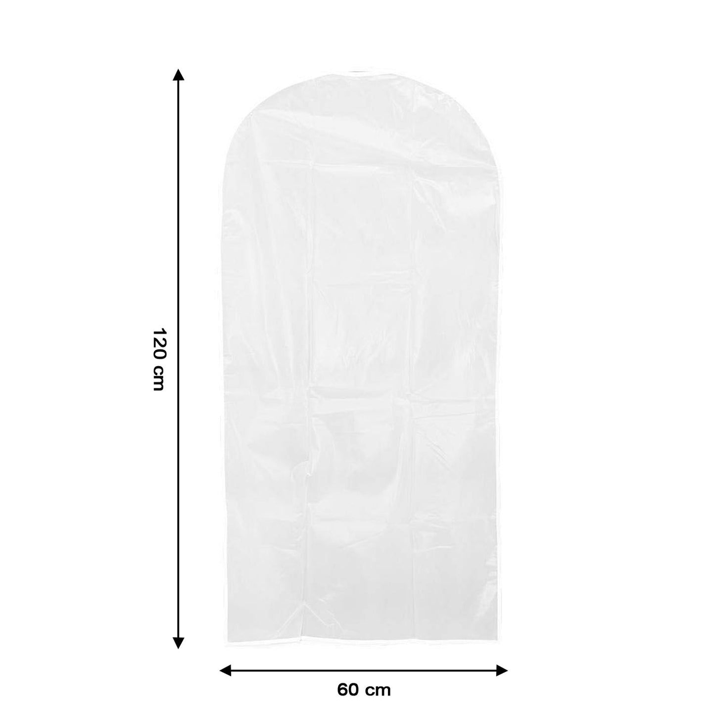 Pack of 5 Hanging Garment Cover Bags for Wardrobe (60 ? 120 cm)