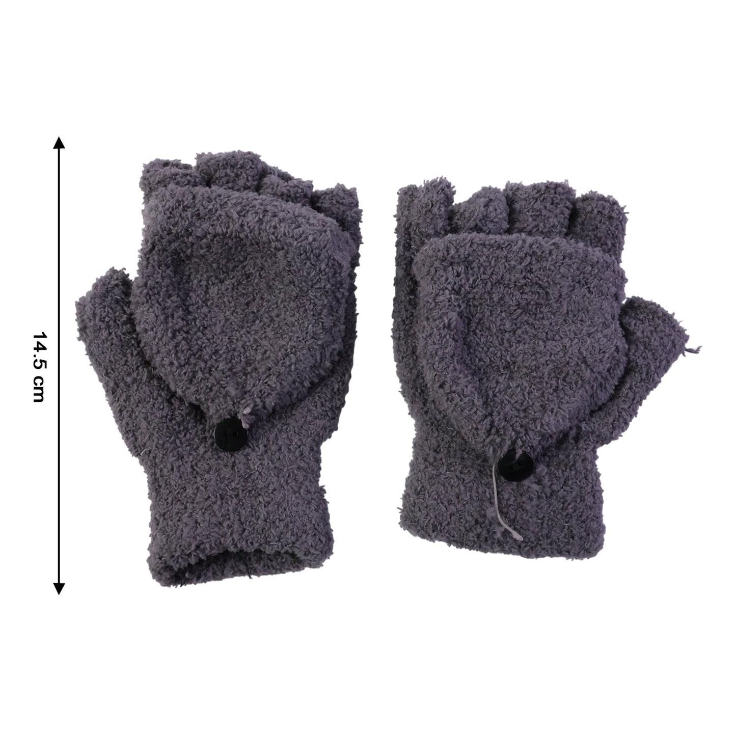 Winter Fingerless Gloves – Soft Warm Hand Gloves for Men & Women (1 Pair)
