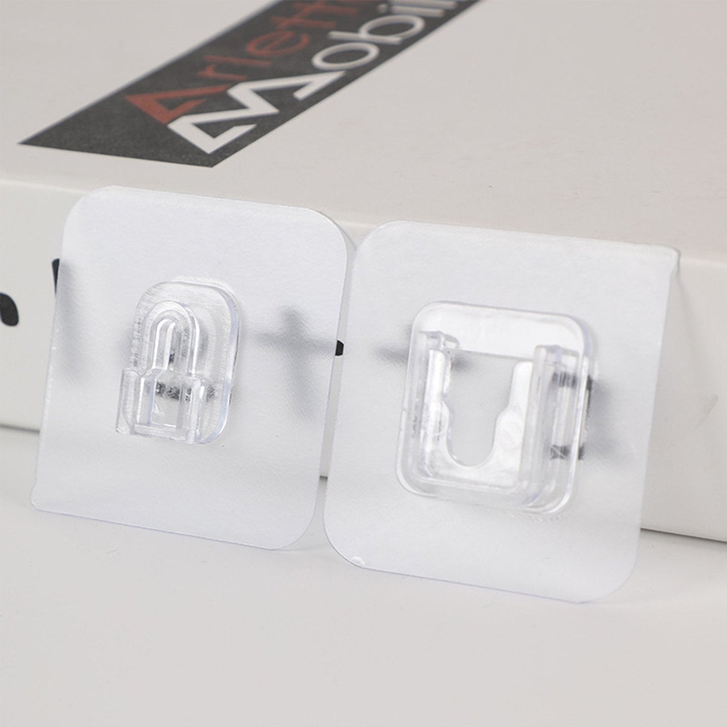 Magic Adhesive Plastic Wall Hooks Heavy Duty Hooks (Pack of 20) - 10 pair