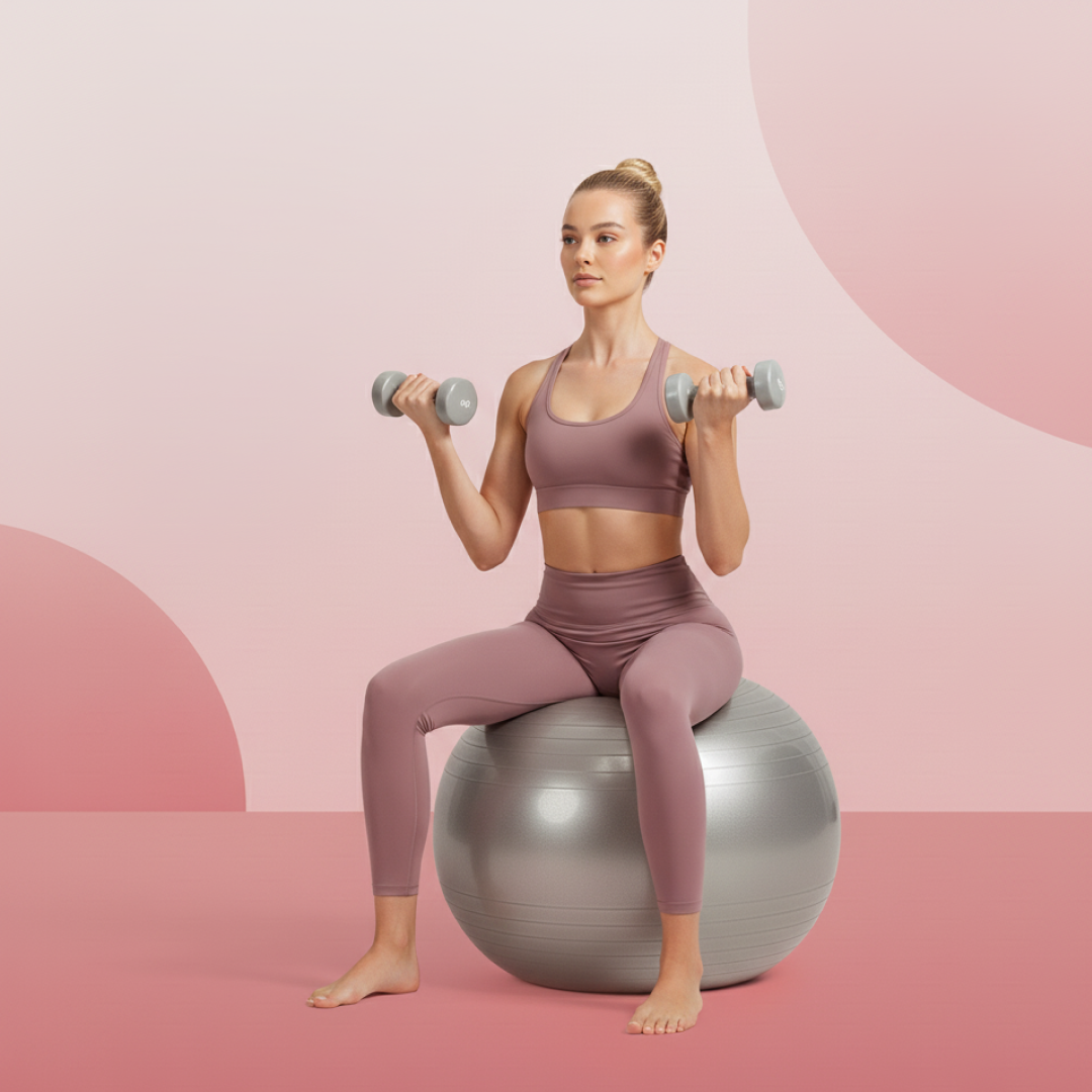 🎠🎠Heavy Duty Gym Ball Non-Slip Stability Ball with Foot Pump for Total Body Fitness (Copy)