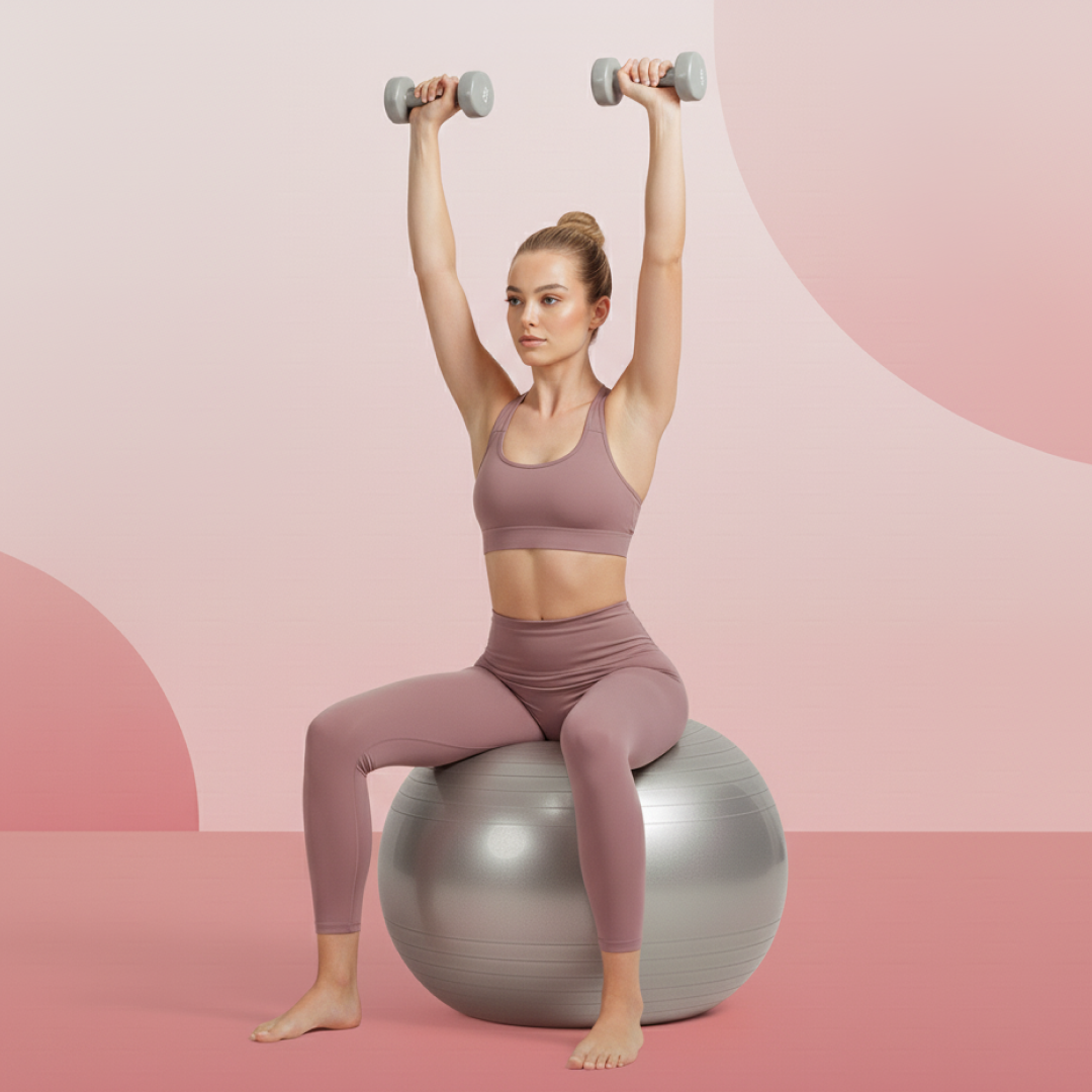 🎠🎠Heavy Duty Gym Ball Non-Slip Stability Ball with Foot Pump for Total Body Fitness (Copy)