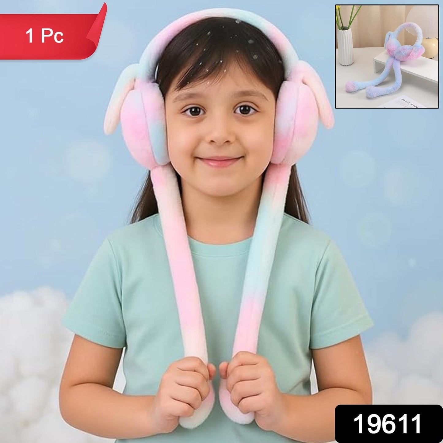 Soft Plush Winter Earmuffs for Kids (1 Pc)