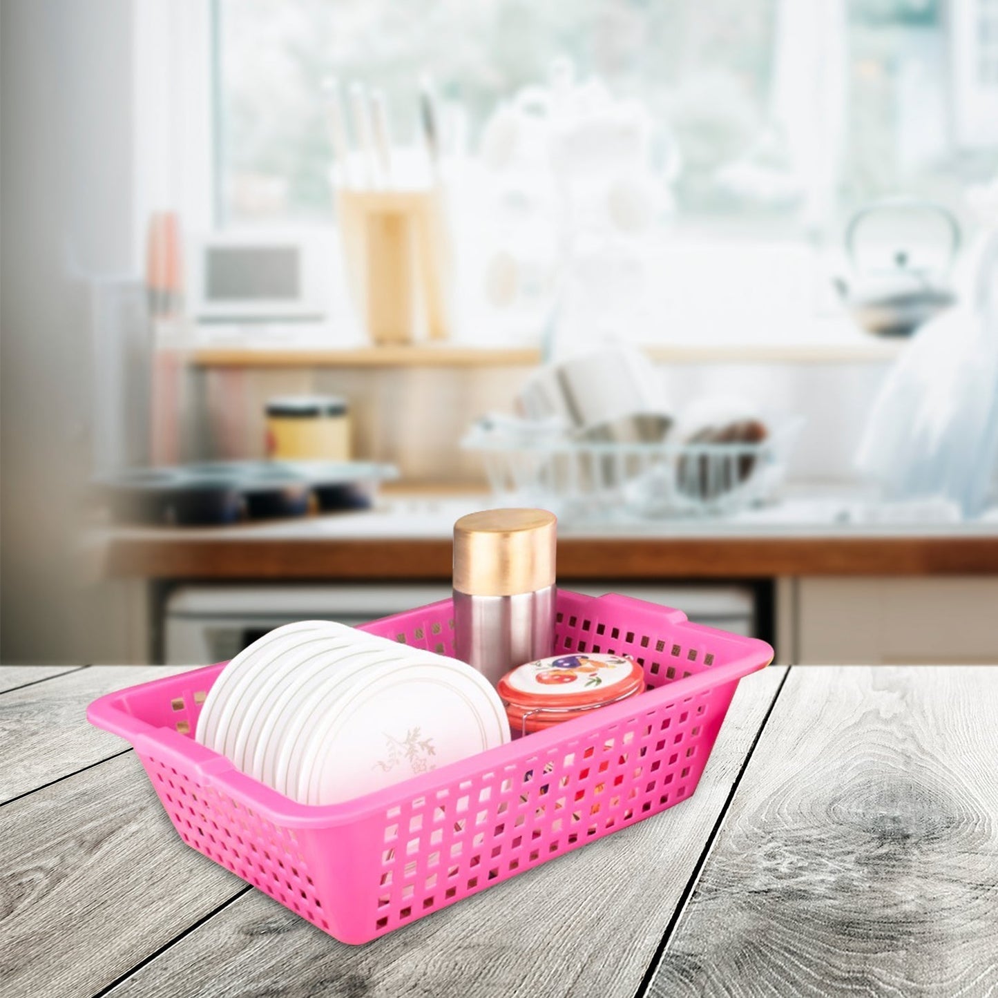 Plastic Small Size Cane Fruit Baskets