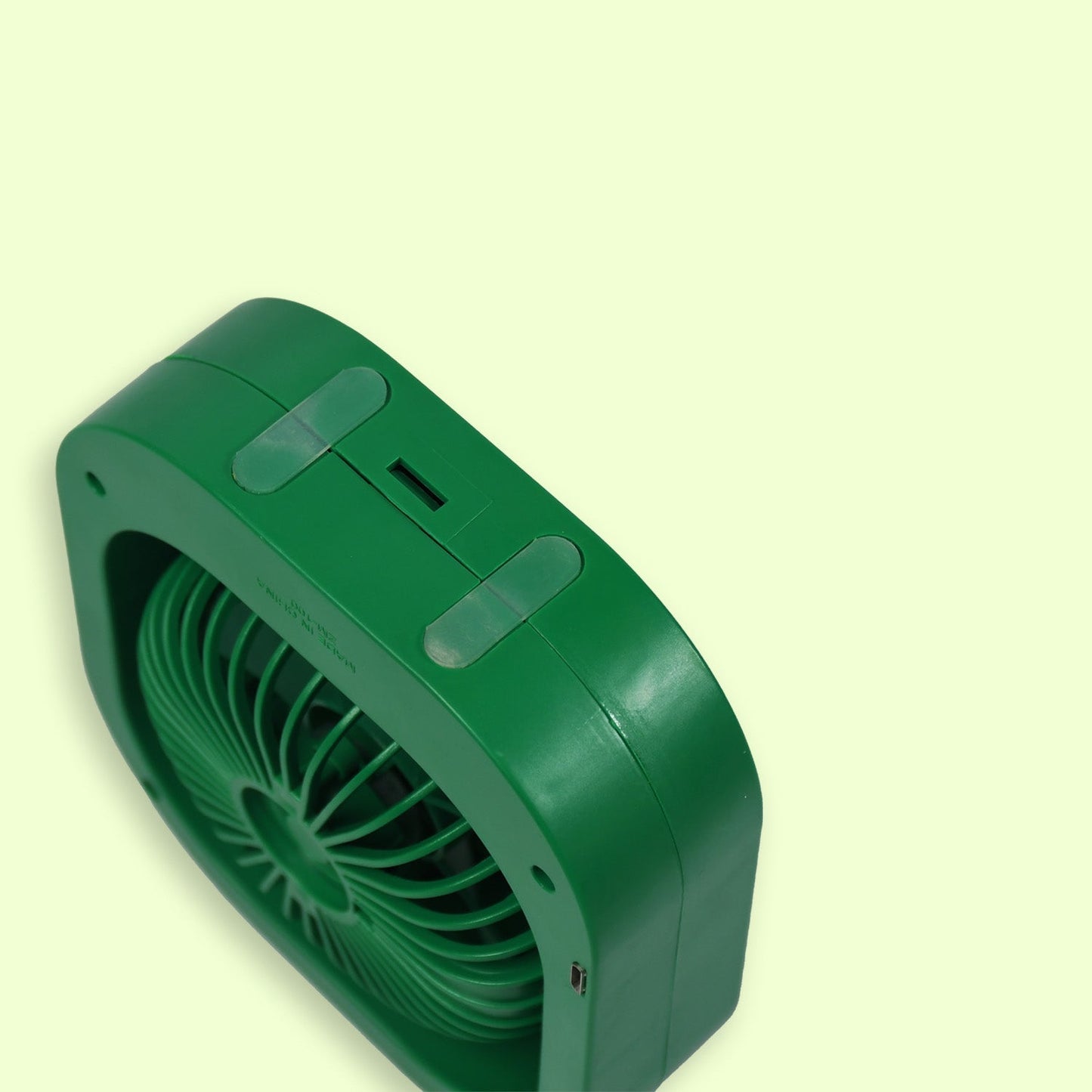 Portable USB Fan - Rechargeable, 2-Speed 180° Rotating Quiet Personal Fan for Travel, Car, and Outdoors (Battery Not Included)
