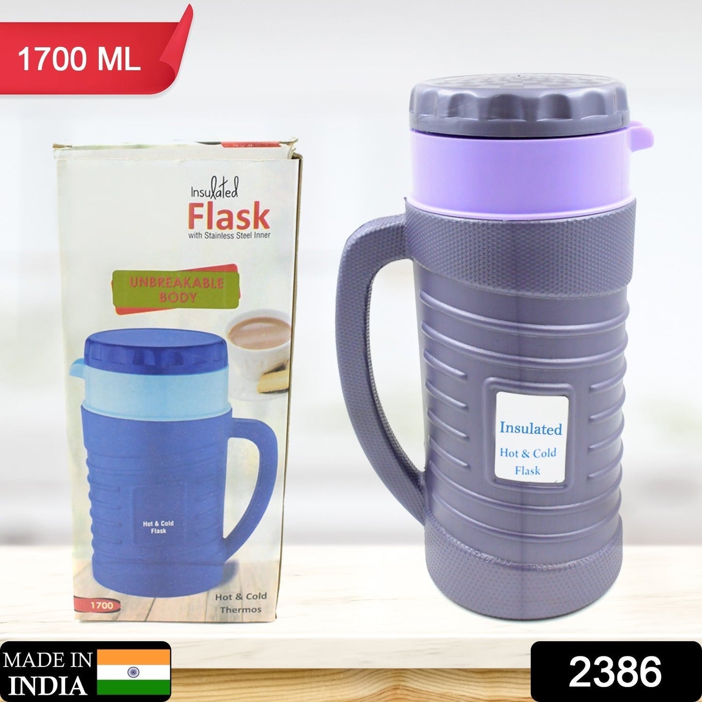 Stainless Steel Thermos Flask (Multiple Sizes) Travel Mug, Coffee, Tea
