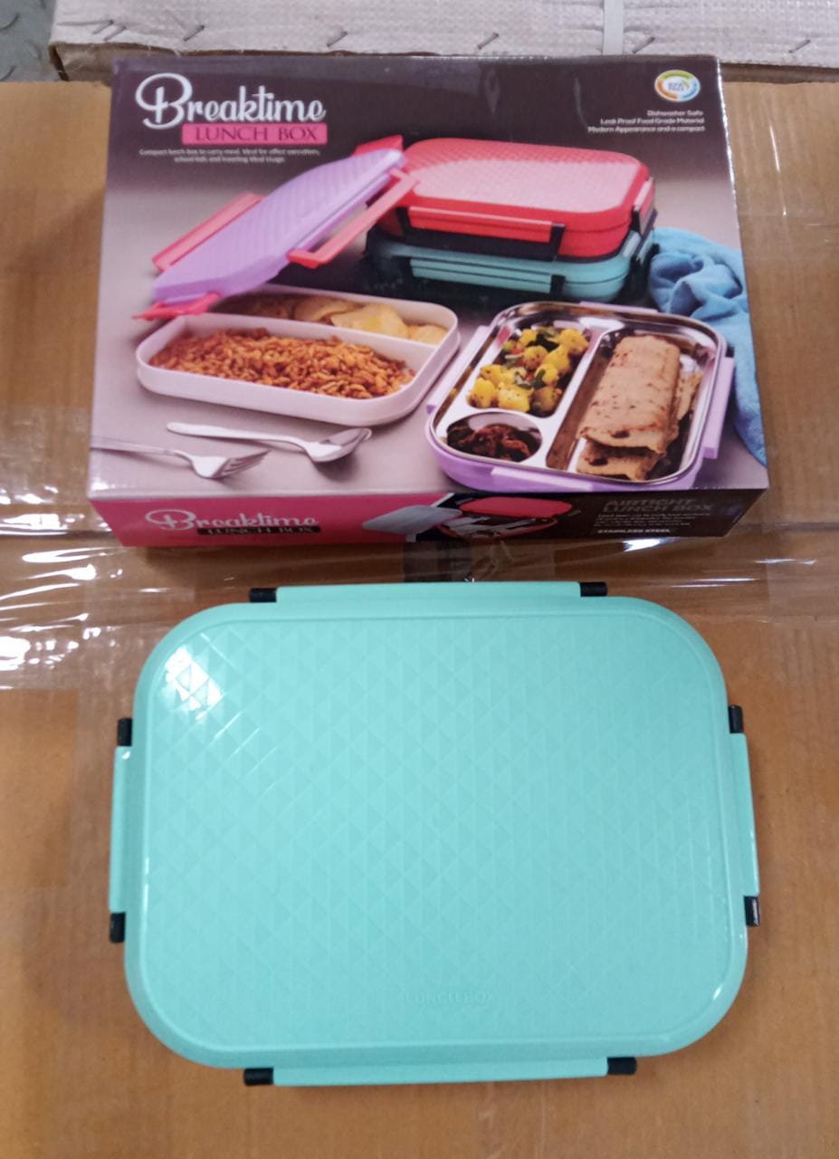 Premium Multi-Compartment Steel Lunch Box for Office, School & Travel