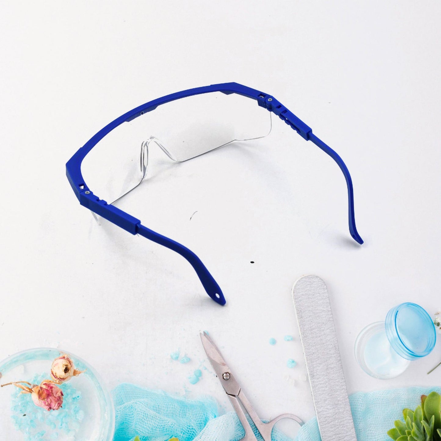 Safety Glasses Dust Wind Proof Eye Glasses UV Protection, Safety Goggles Eyewear Adjustable clear shooting eye protection eyewear clear glasses for men women lab goggles over glasses